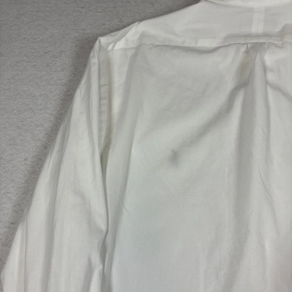 Polo Ralph Lauren Mens Slim Fit Poplin Shirt Long Sleeve White Classic Preppy